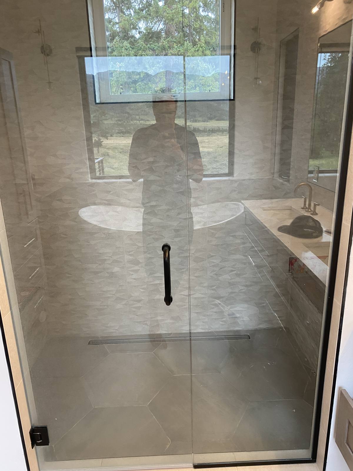 Finished custom shower remodel
