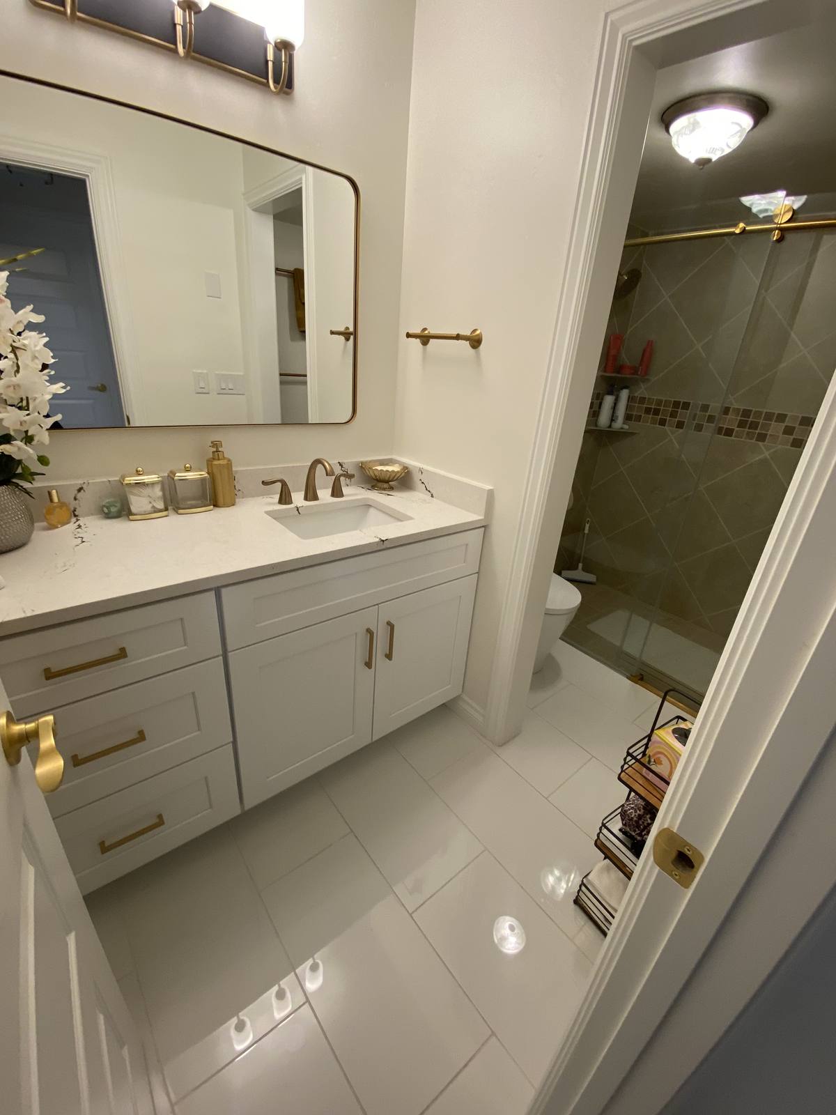 Finished custom bathroom remodel