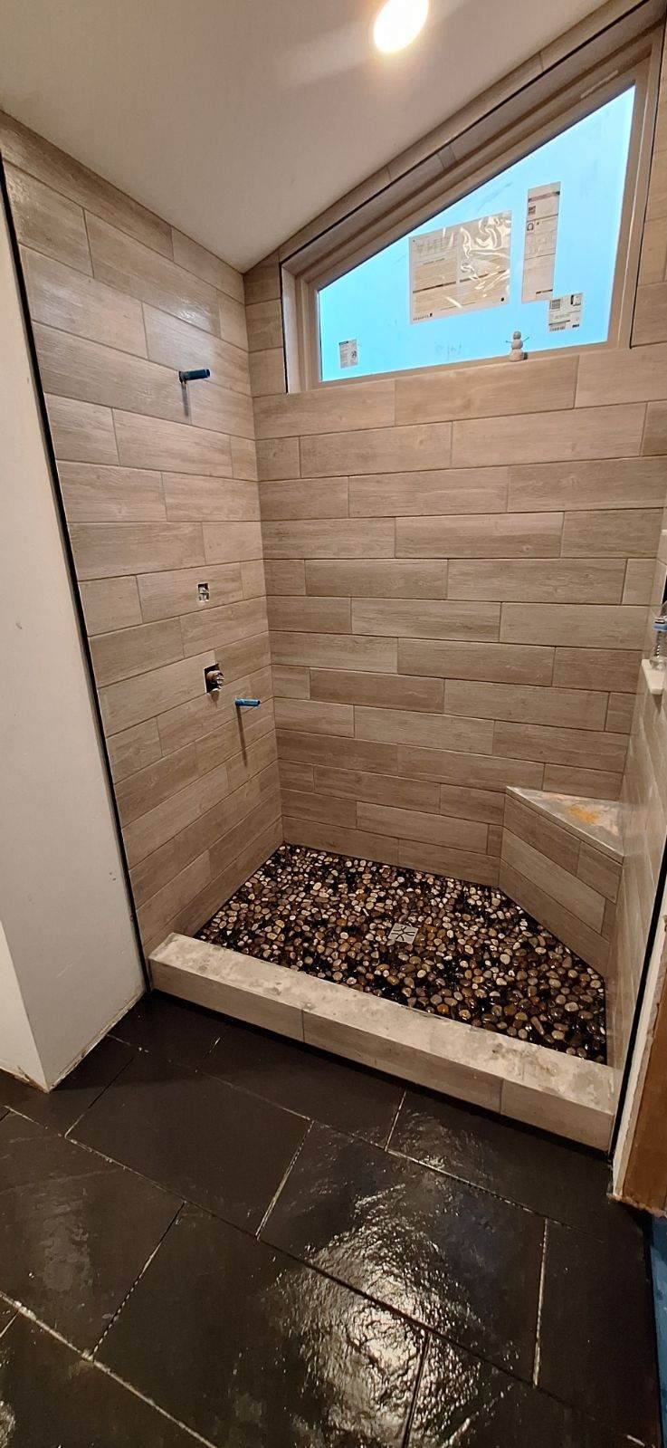 Custom shower, alternate view