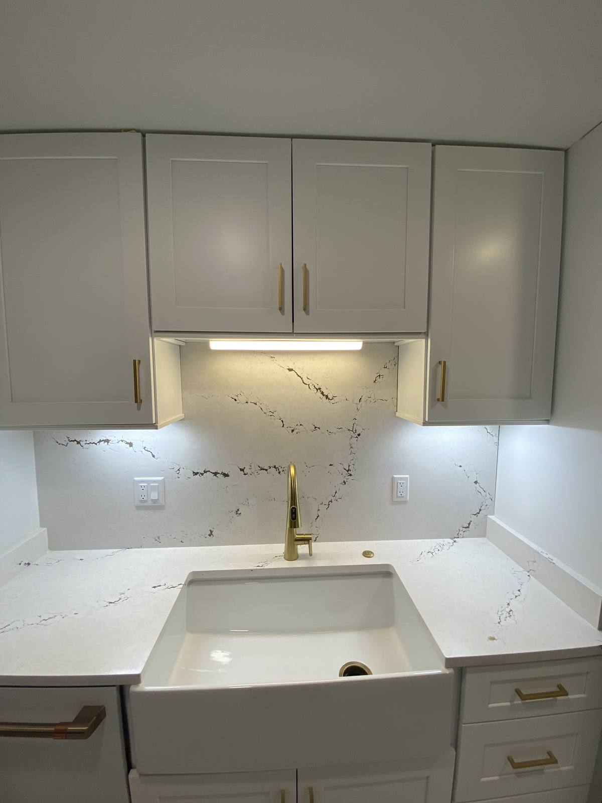 White custom kitchen cabinetry